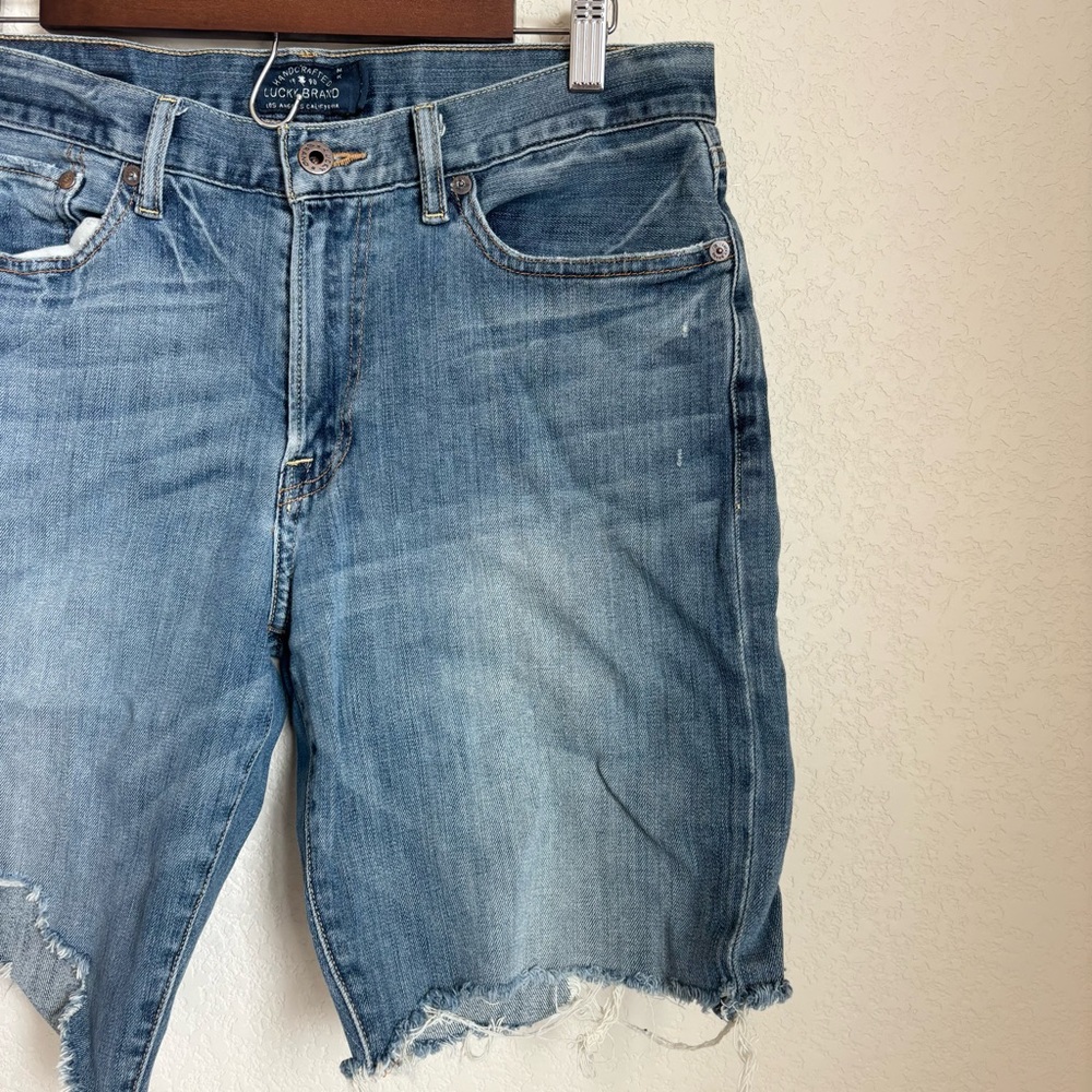 Lucky Brand Womens 363 Vintage Straight Denim Shorts Size 30 Cut Off Summer - Picture 4 of 12